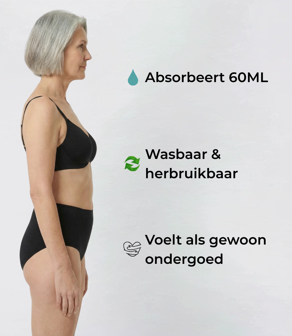 Incontinence High Waisted – Seamless – 100% Leakproof