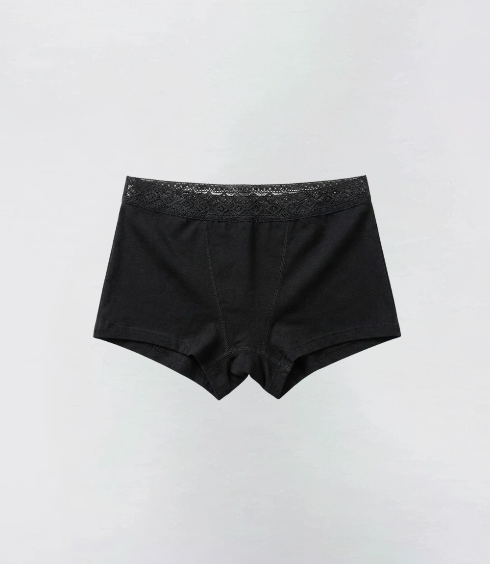 Teens Boyshort – Lace – Heavy – 100% Leakproof