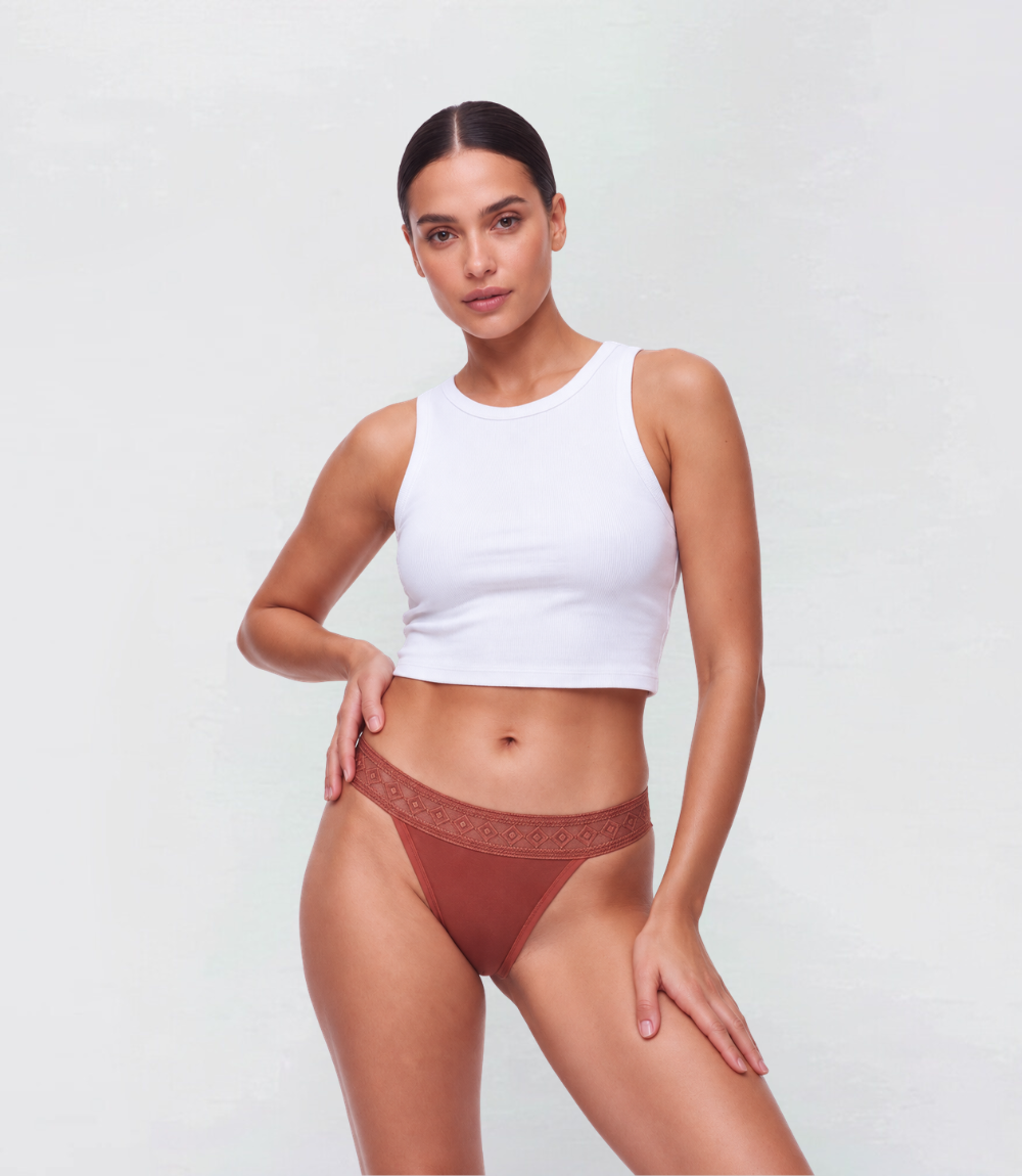 Organic Cotton Thong – 100% Leakproof