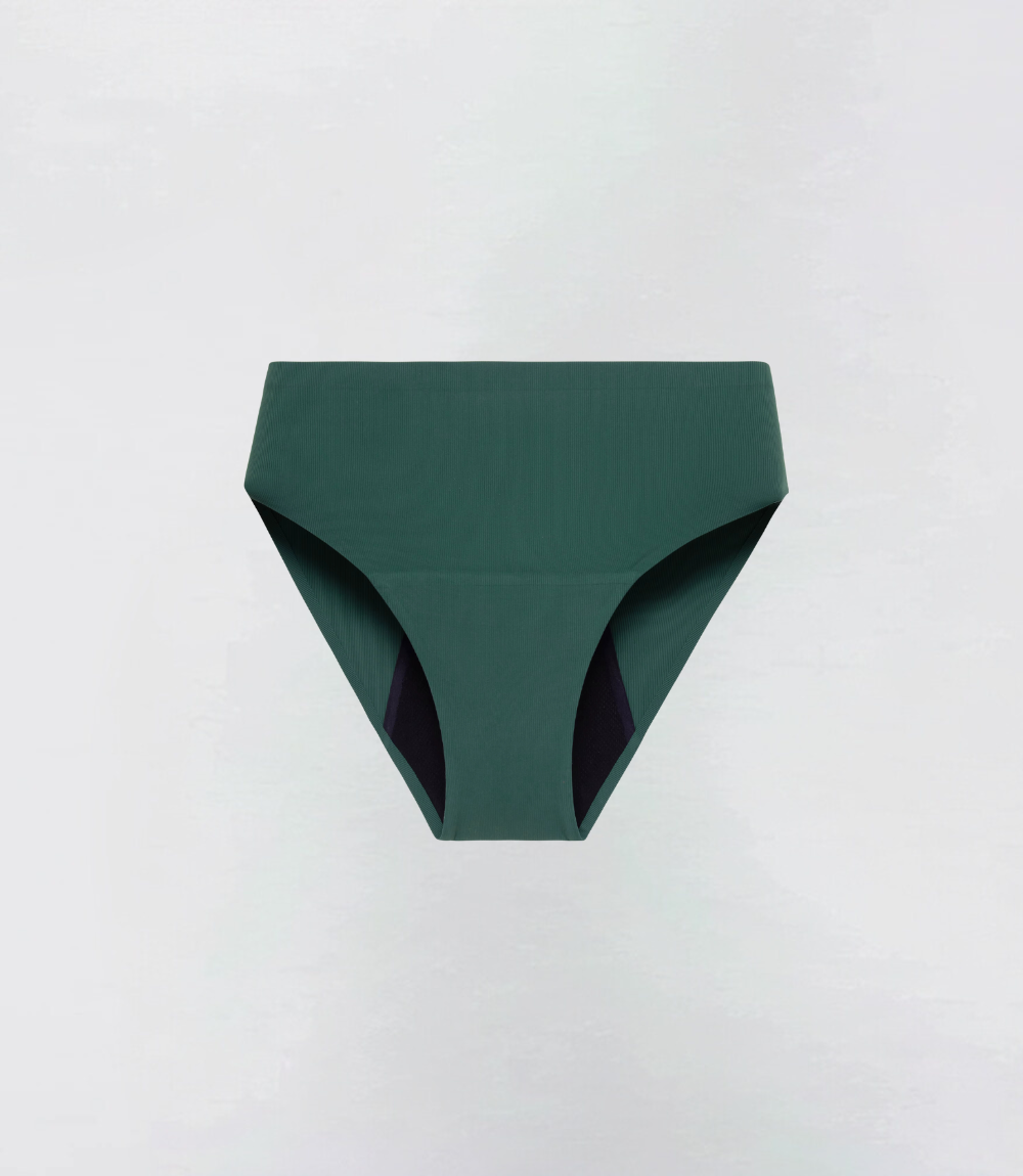 High Waisted – Ribbed – 100% Leakproof