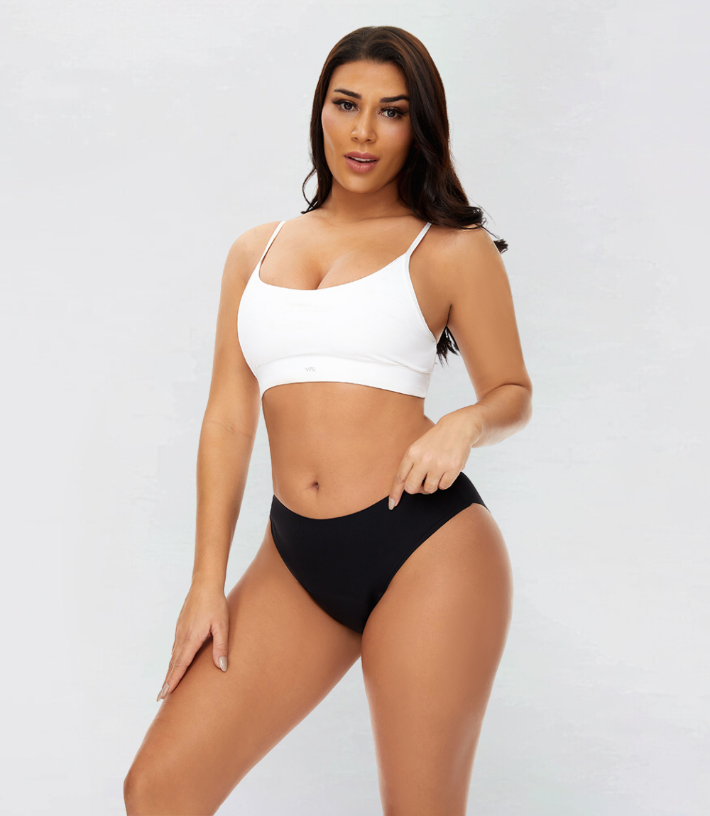 High Waisted – Ribbed – 100% Leakproof