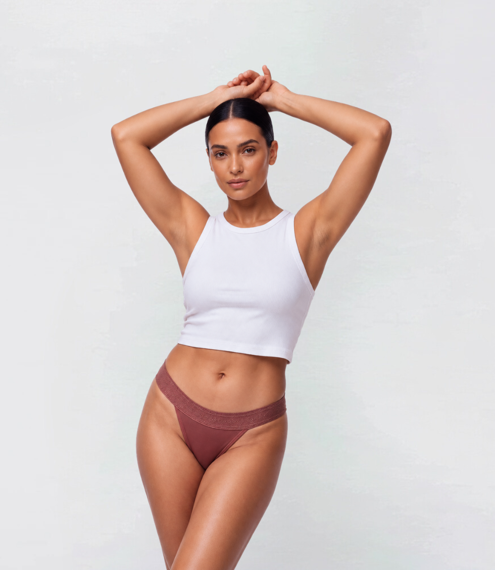 Organic Cotton Thong – 100% Leakproof