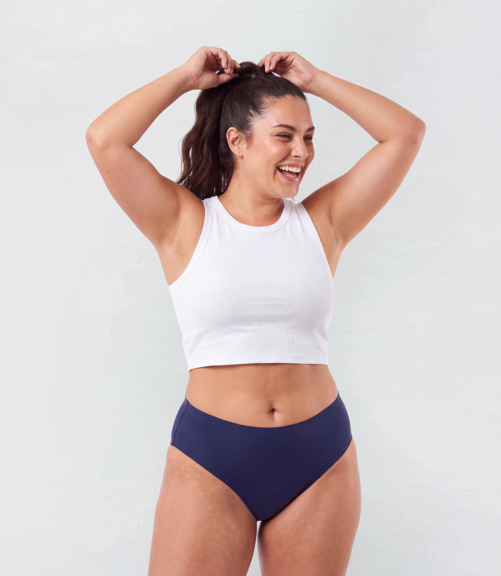 High Waisted – Seamless – 100% Leakproof
