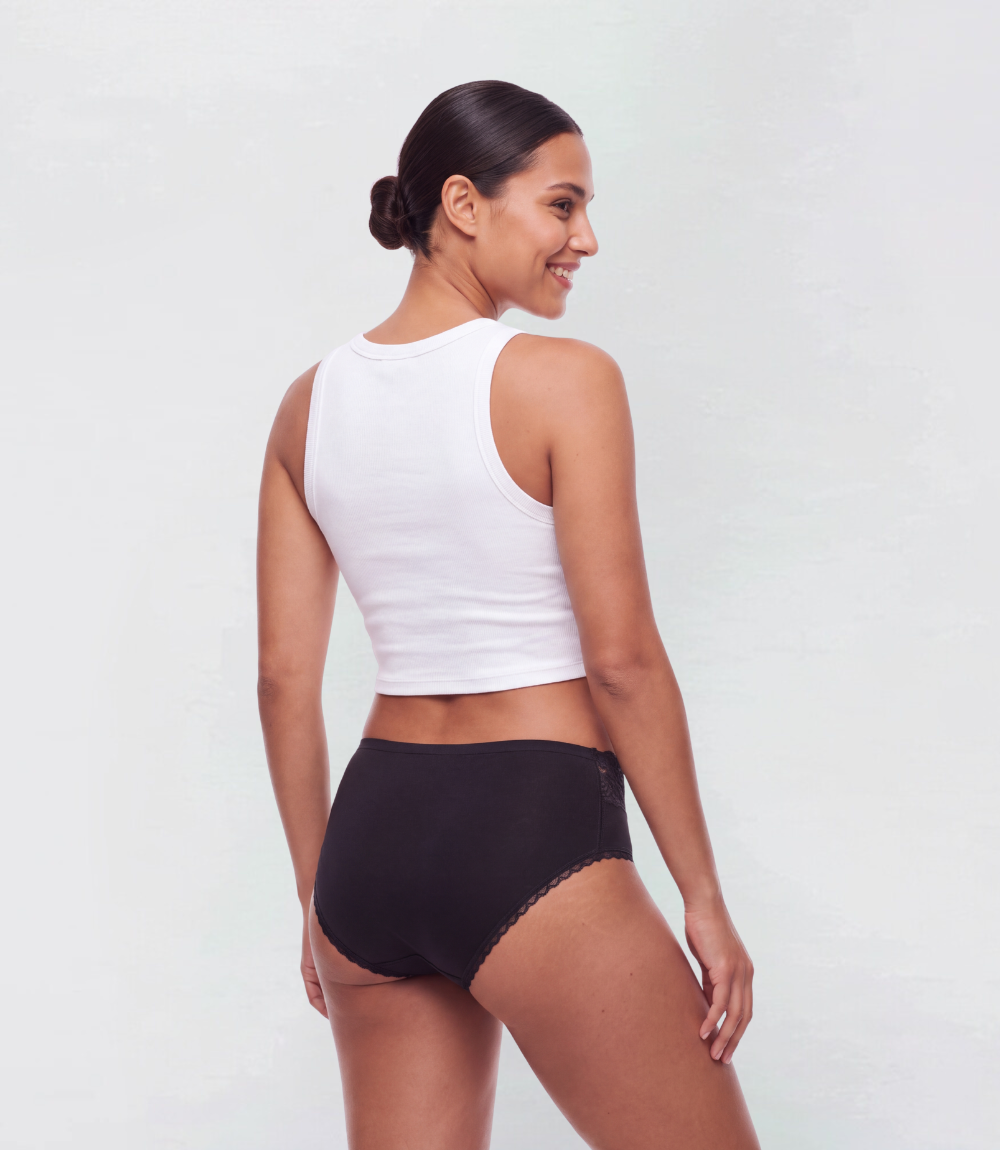 Classic – Lace – Black – 100% Leakproof