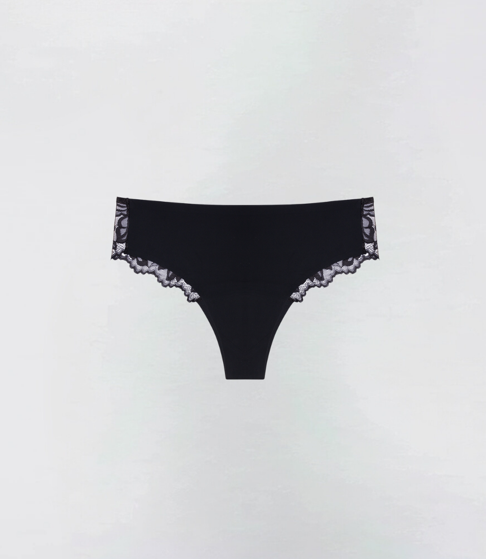 Floral Lace Brief – 100% Leakproof