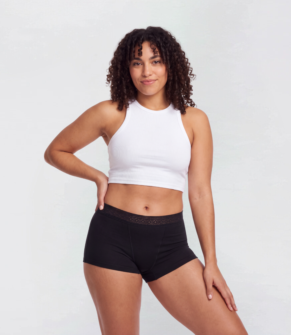 Boyshort – Lace – 100% Leakproof
