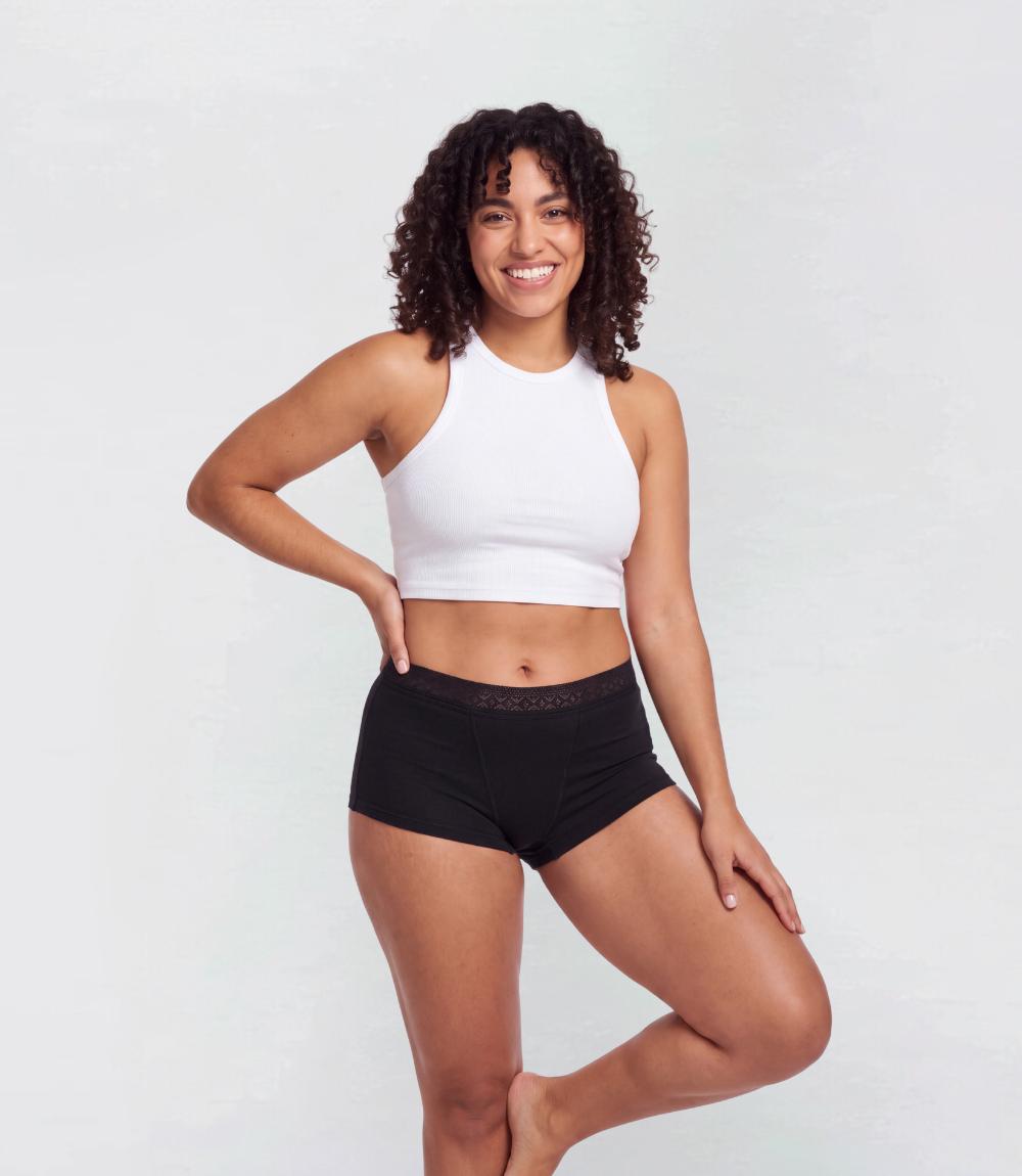 Boyshort – Lace – 100% Leakproof